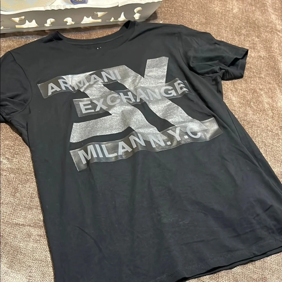Armani Exchange Black T-Shirt - Picture 1 of 5